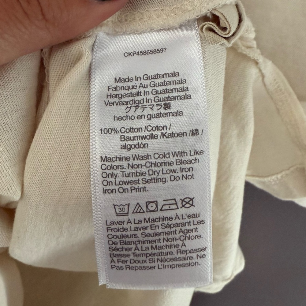 Madewell Women Costal Drive Softfade Oversized Tee Shirt Size Medium - Picture 5 of 5